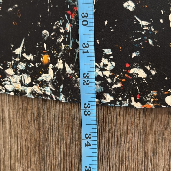 Bryn Walker Abstract Splatter Fit Flare Mini Dress - Picture 10 of 11